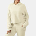 100266649 Abrigo deportivo con capucha Elevated Athletic Cable Knit Reebok para mujer  | GIK Streetwear