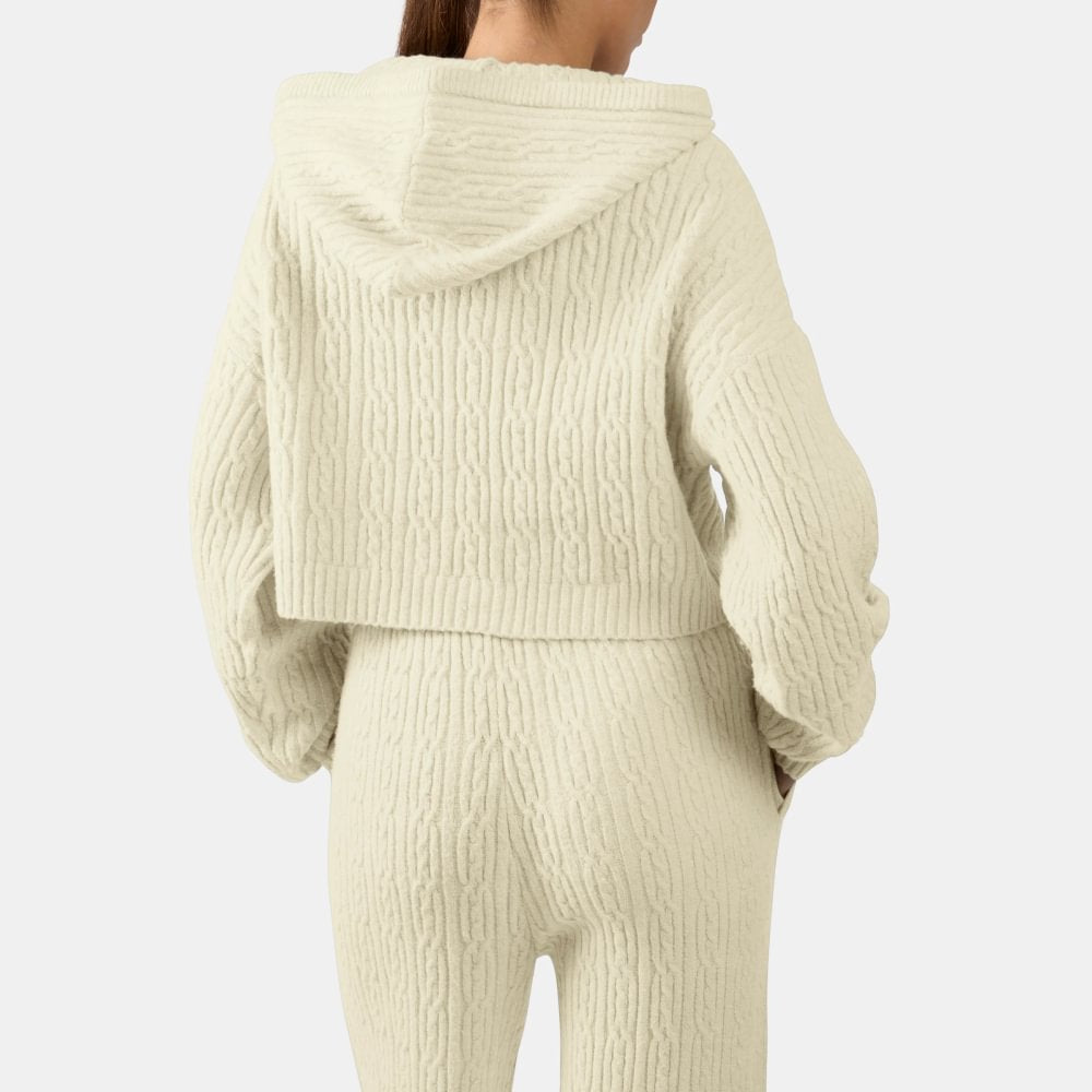 Abrigo deportivo con capucha Elevated Athletic Cable Knit Reebok para mujer