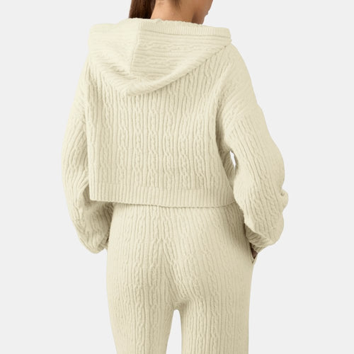 Abrigo deportivo con capucha Elevated Athletic Cable Knit Reebok para mujer