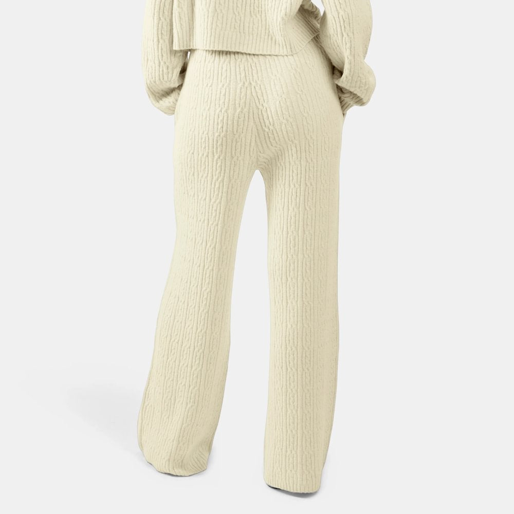 Pantalones para conjunto deportivo Elevated Athletic Cable Knit Reebok para mujer