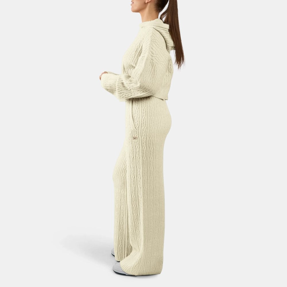 Pantalones para conjunto deportivo Elevated Athletic Cable Knit Reebok para mujer
