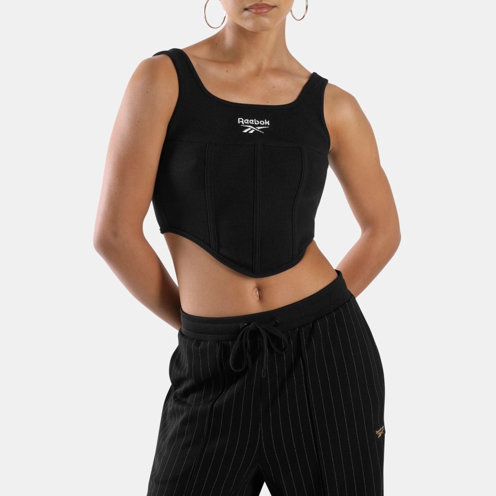 100272724 Camiseta sin mangas Glitz Corset Reebok para mujer  | GIK Streetwear