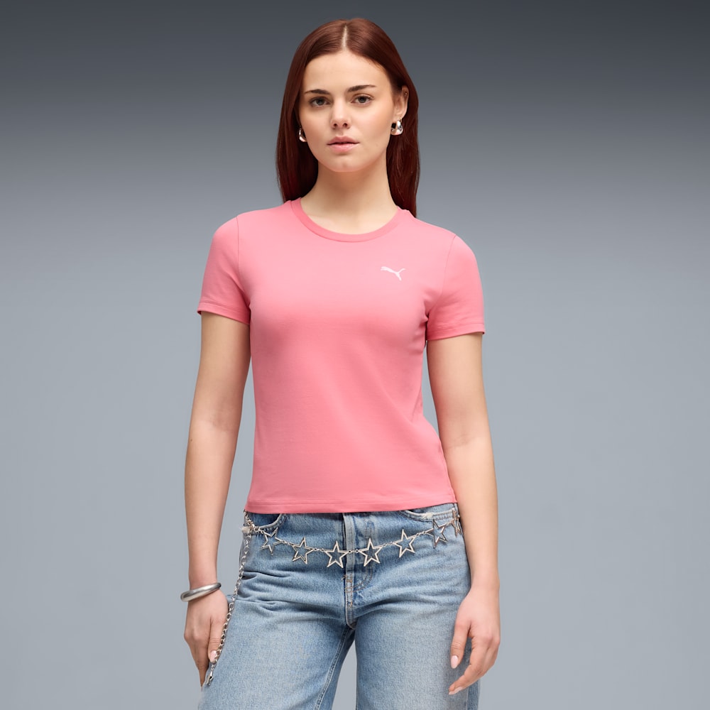 629742 25 T-shirt de manga corta Essentials Slim Puma para mujer | GIK Streetwear