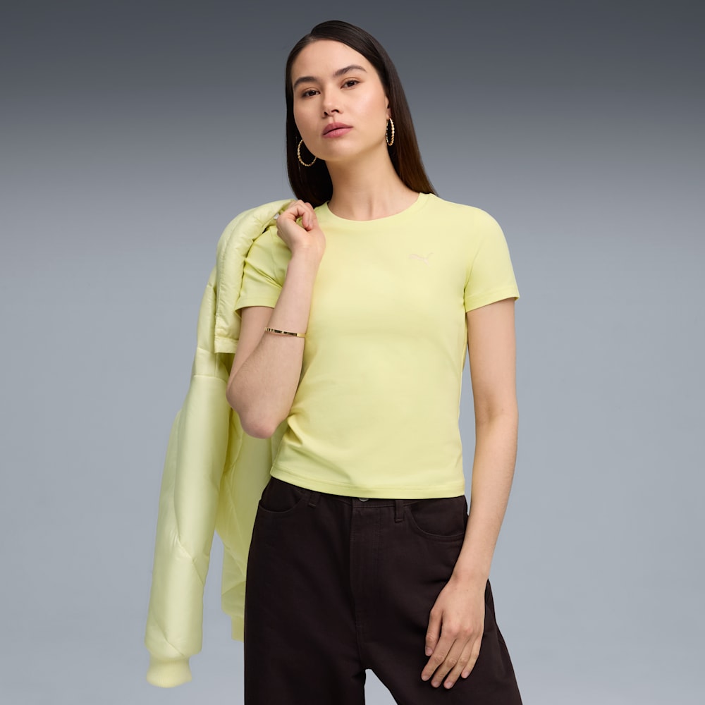 629742 35 T-shirt de manga corta Essentials Slim Puma para mujer | GIK Streetwear