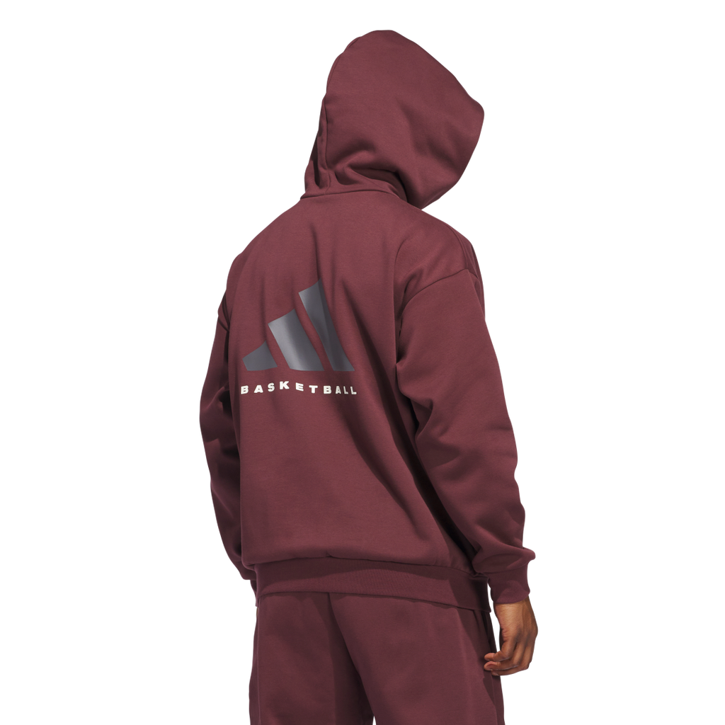 Sudadera con gorro de felpa para básquet adidas (Unisex). Ref: JD6145 - 2