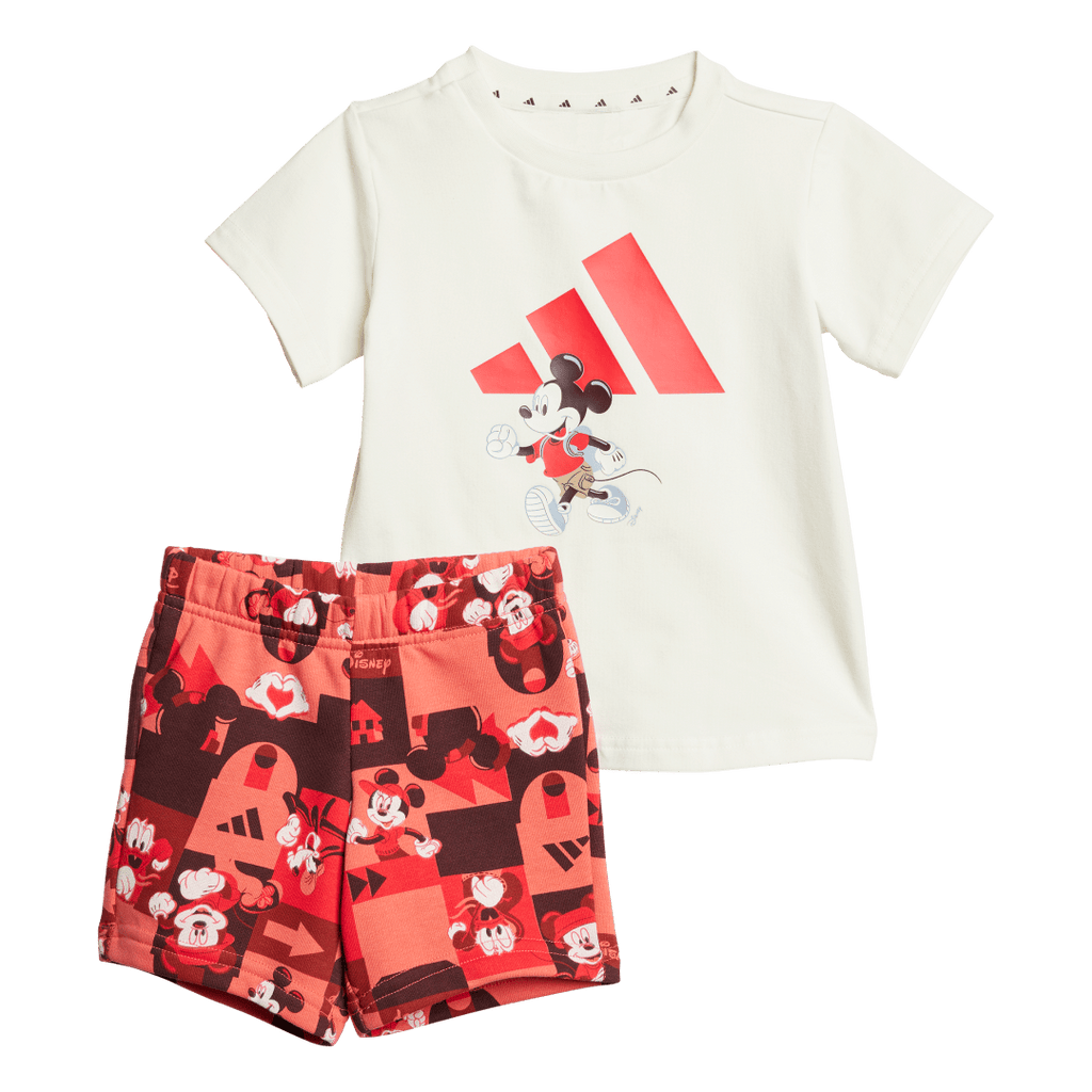 JF3625 Conjunto camiseta y pants corto adidas x Disney Mickey Mouse (Bebé) adidas para unisex| GIK Streetwear