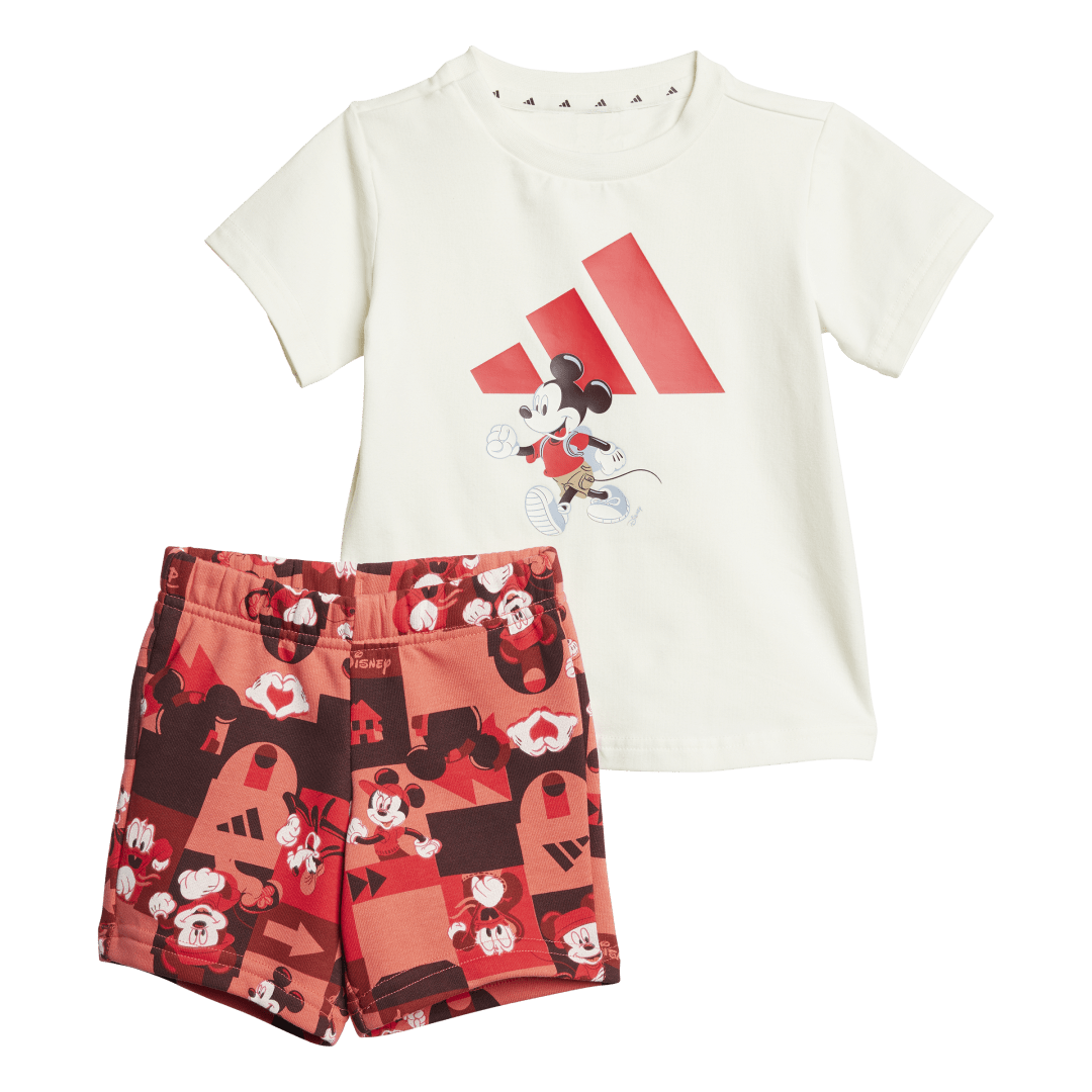 JF3625 Conjunto camiseta y pants corto adidas x Disney Mickey Mouse (Bebé) adidas para unisex| GIK Streetwear