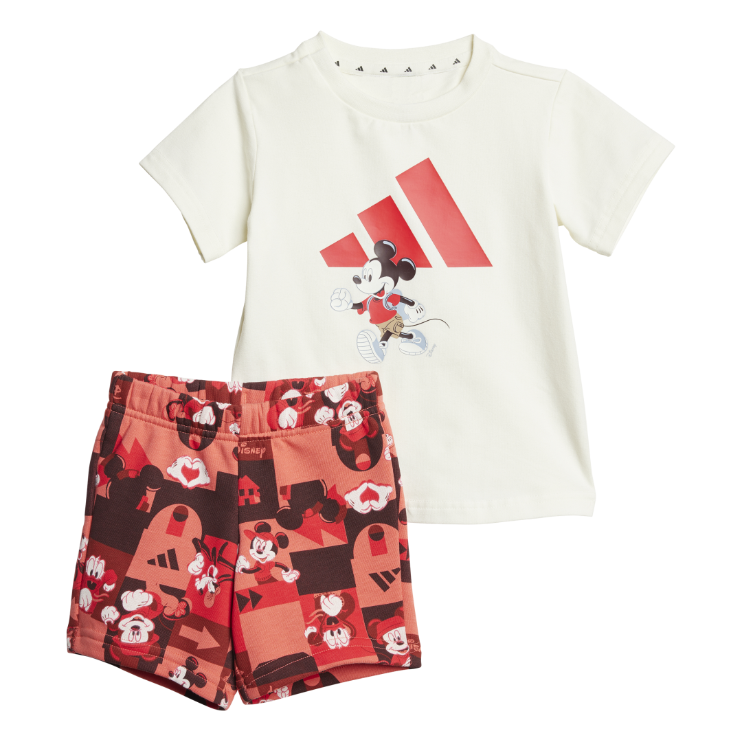 Conjunto camiseta y pants corto adidas x Disney Mickey Mouse (Bebé). Ref: JF3625 - 2