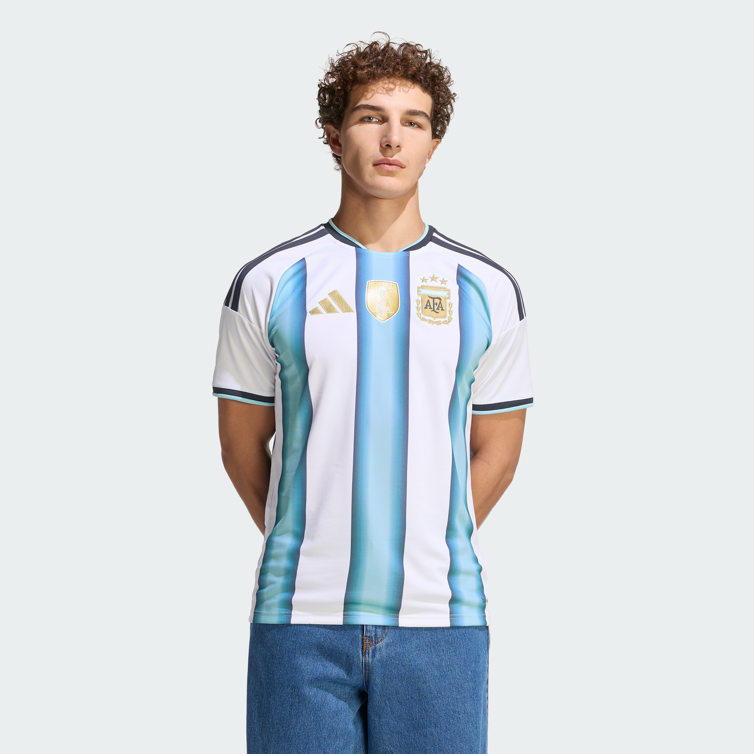 JM8396 Jersey réplica de Argentina 26 de local adidas para hombre| GIK Streetwear