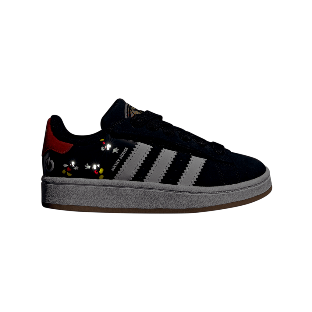 Calzado adidas para niños Campus 00s de Mickey Mouse de Disney con luces LED, cierre de comodidad y cordones elásticos. Ref: JP7989 - 11