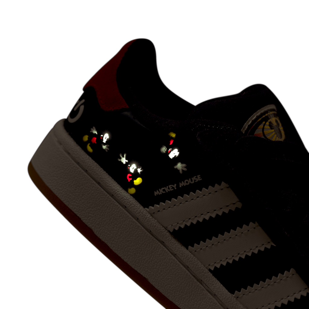Calzado adidas para niños Campus 00s de Mickey Mouse de Disney con luces LED, cierre de comodidad y cordones elásticos. Ref: JP7989 - 12