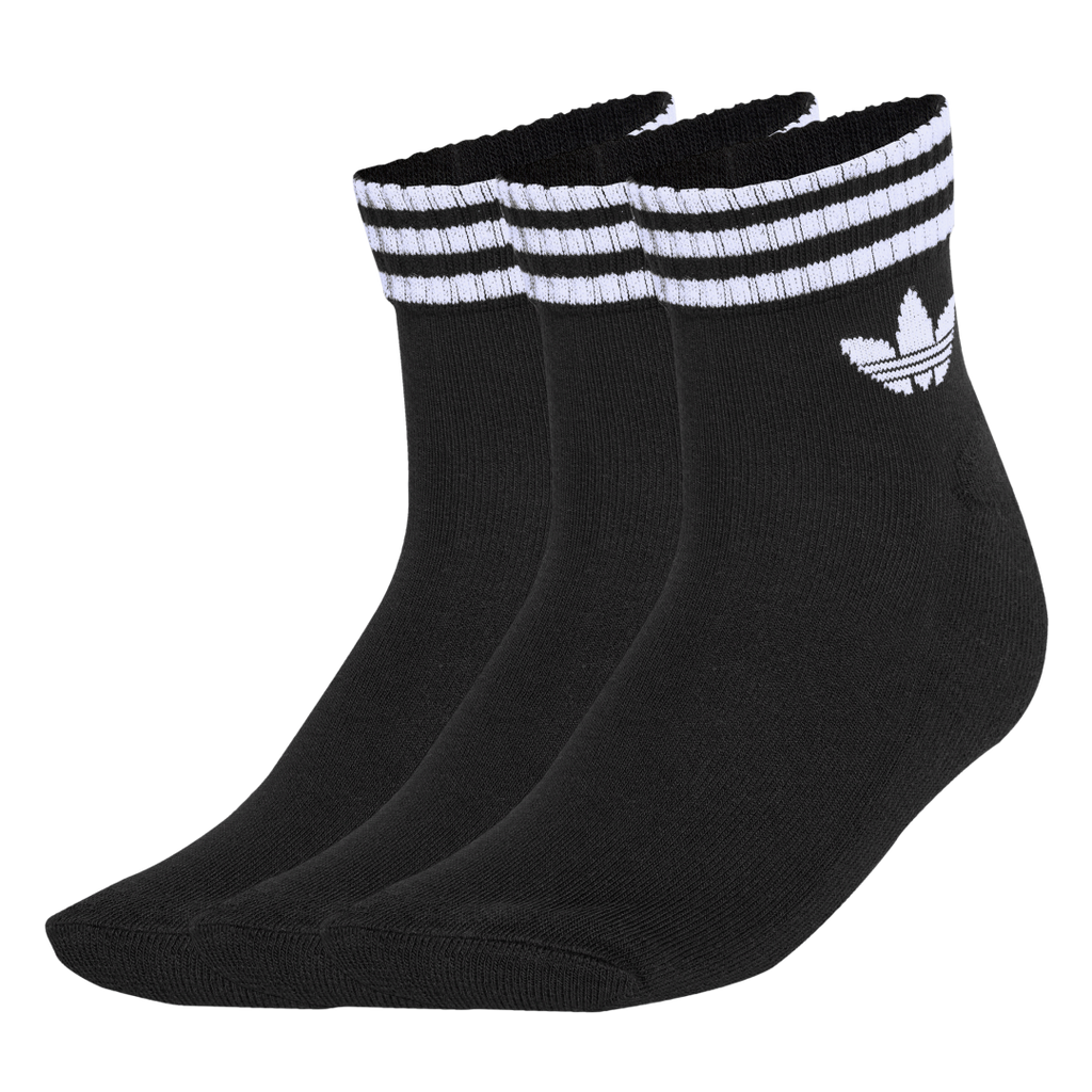 JV7436 Medias Tobilleros 3 Franjas 3 Pares adidas para unisex | GIK Streetwear