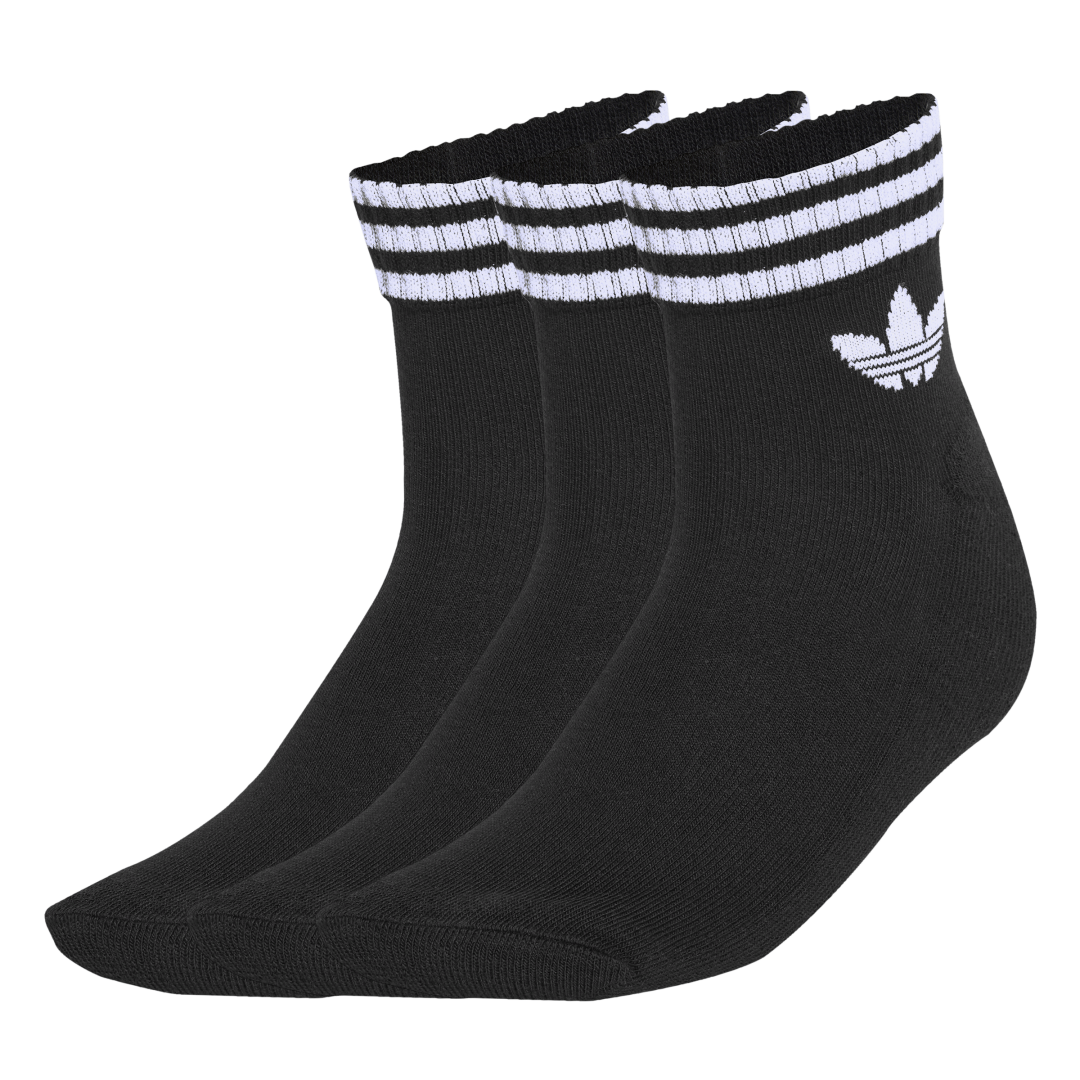 JV7436 Medias Tobilleros 3 Franjas 3 Pares adidas para unisex | GIK Streetwear