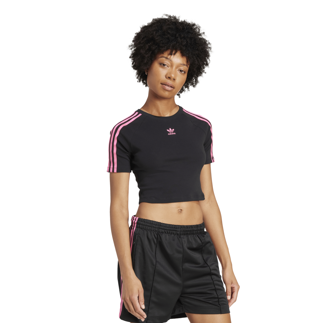 JY4858 Camiseta 3 Franjas Baby adidas para mujer| GIK Streetwear