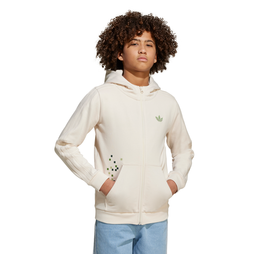 JZ9932 Sudadera con Gorro adidas Originals x Minecraft Estampada adidas para unisex| GIK Streetwear