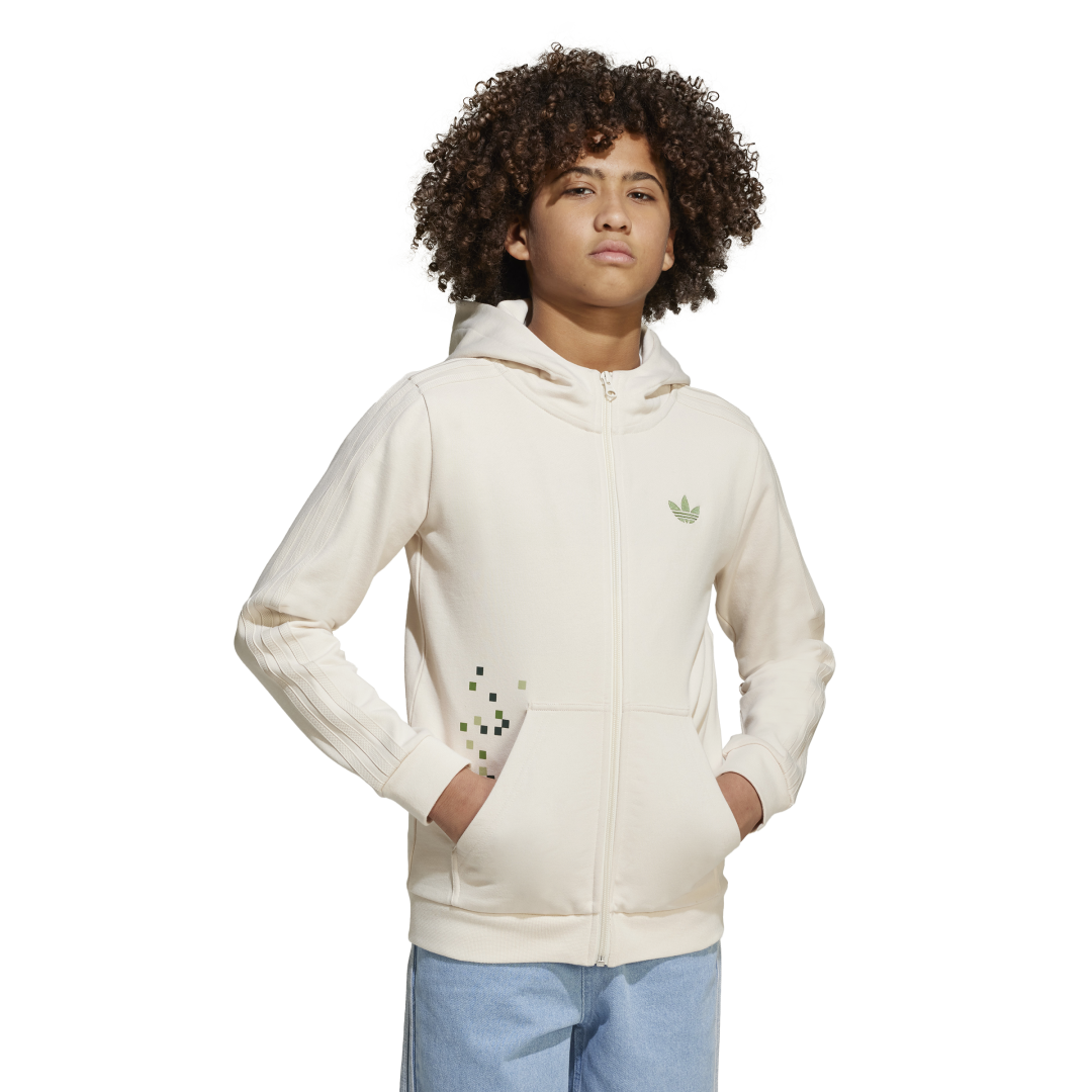 JZ9932 Sudadera con Gorro adidas Originals x Minecraft Estampada adidas para unisex| GIK Streetwear