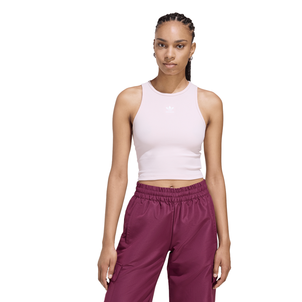 KD3823 Camiseta sin Mangas Essentials Acanalada adidas para mujer | GIK Streetwear