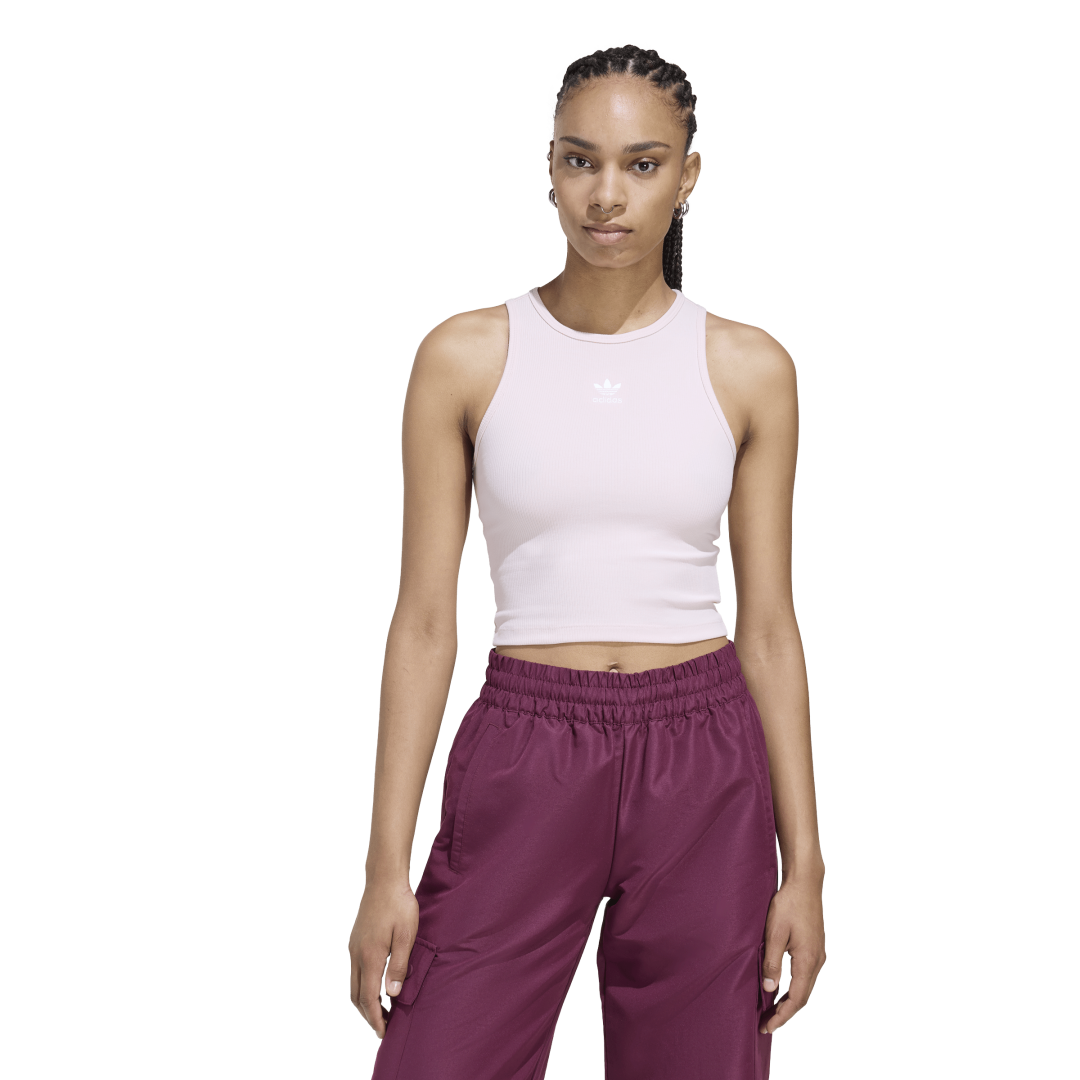 KD3823 Camiseta sin Mangas Essentials Acanalada adidas para mujer | GIK Streetwear