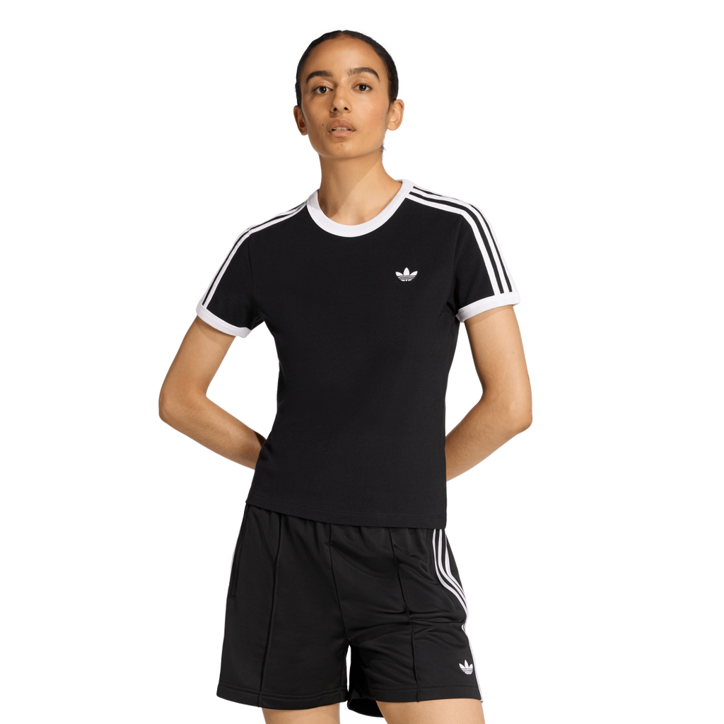 KD7980 Camiseta 3 Franjas Ceñida adidas para mujer | GIK Streetwear