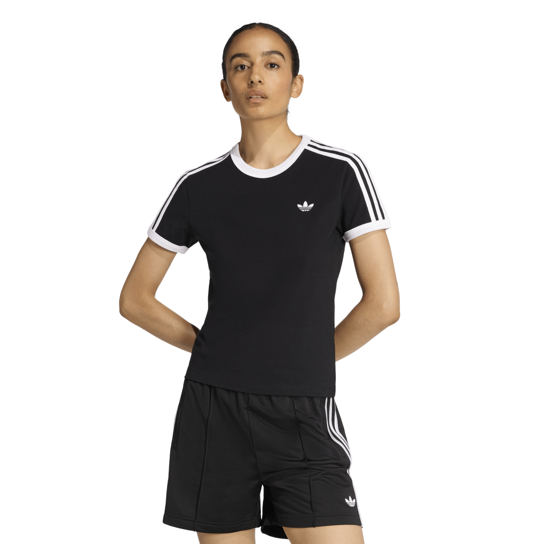 KD7980 Camiseta 3 Franjas Ceñida adidas para mujer | GIK Streetwear