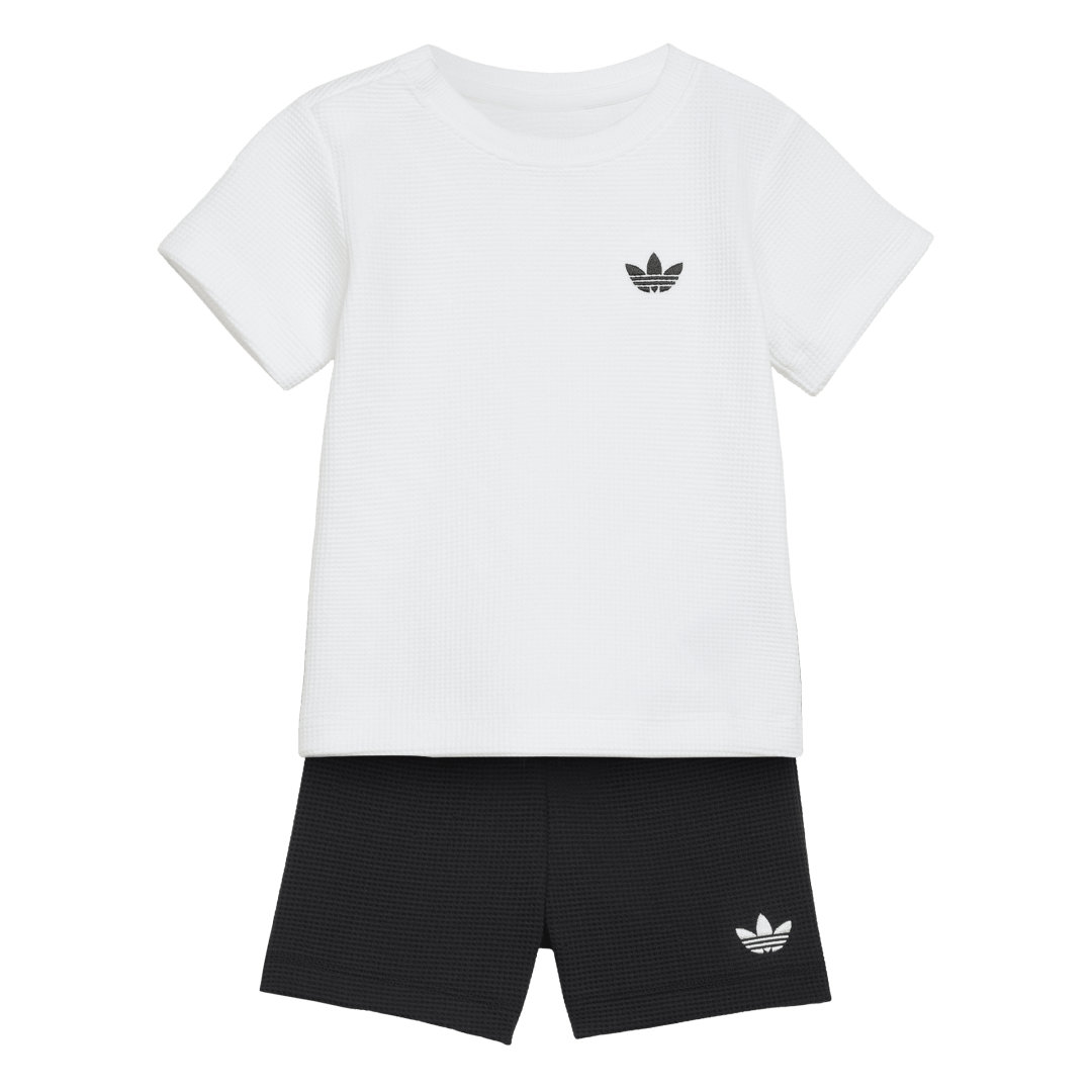 CONJUNTO DE CAMISETA Y SHORTS DE TEJIDO WAFFLE DE CORTE REGULAR. Ref: KT1794 - 2