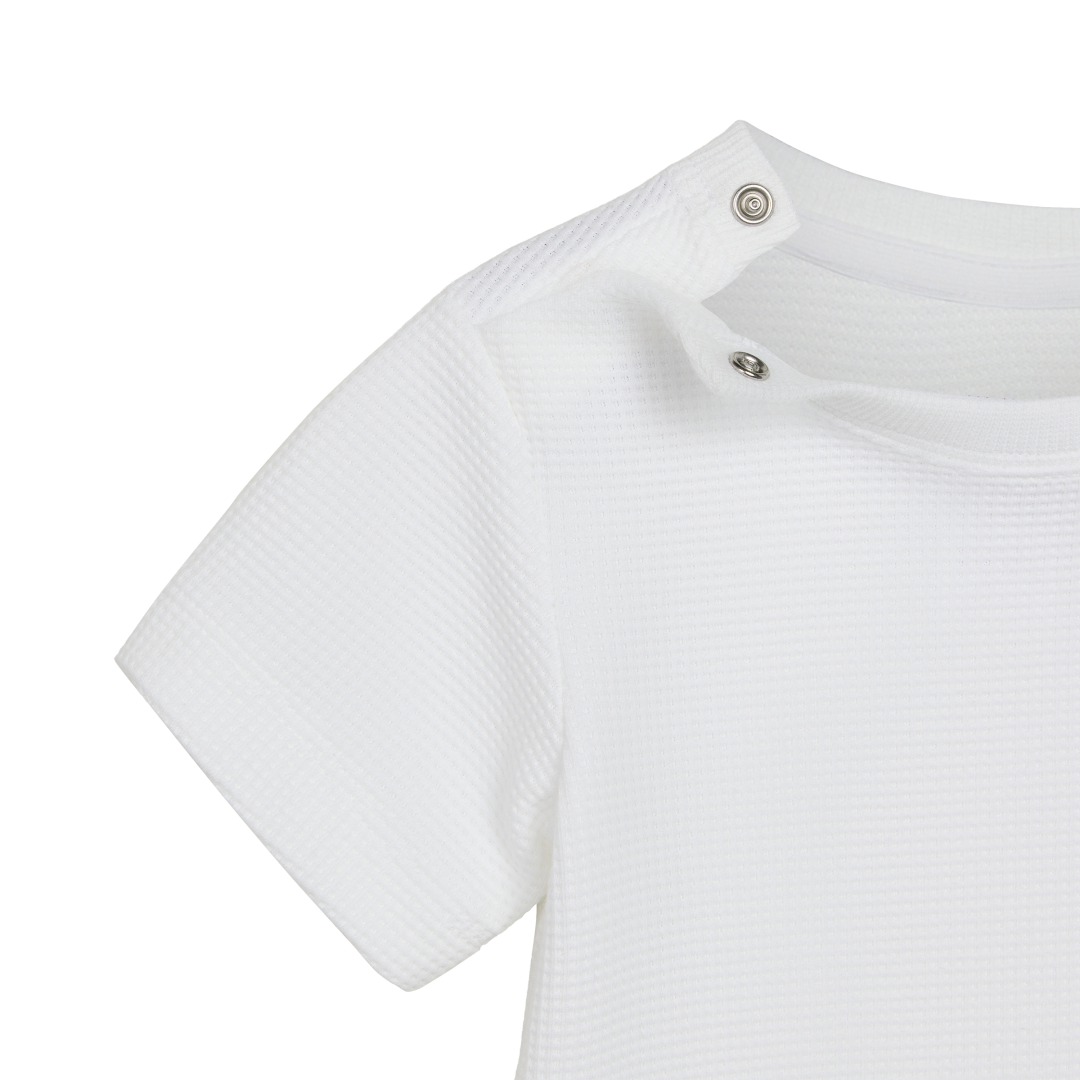 CONJUNTO DE CAMISETA Y SHORTS DE TEJIDO WAFFLE DE CORTE REGULAR. Ref: KT1794 - 3